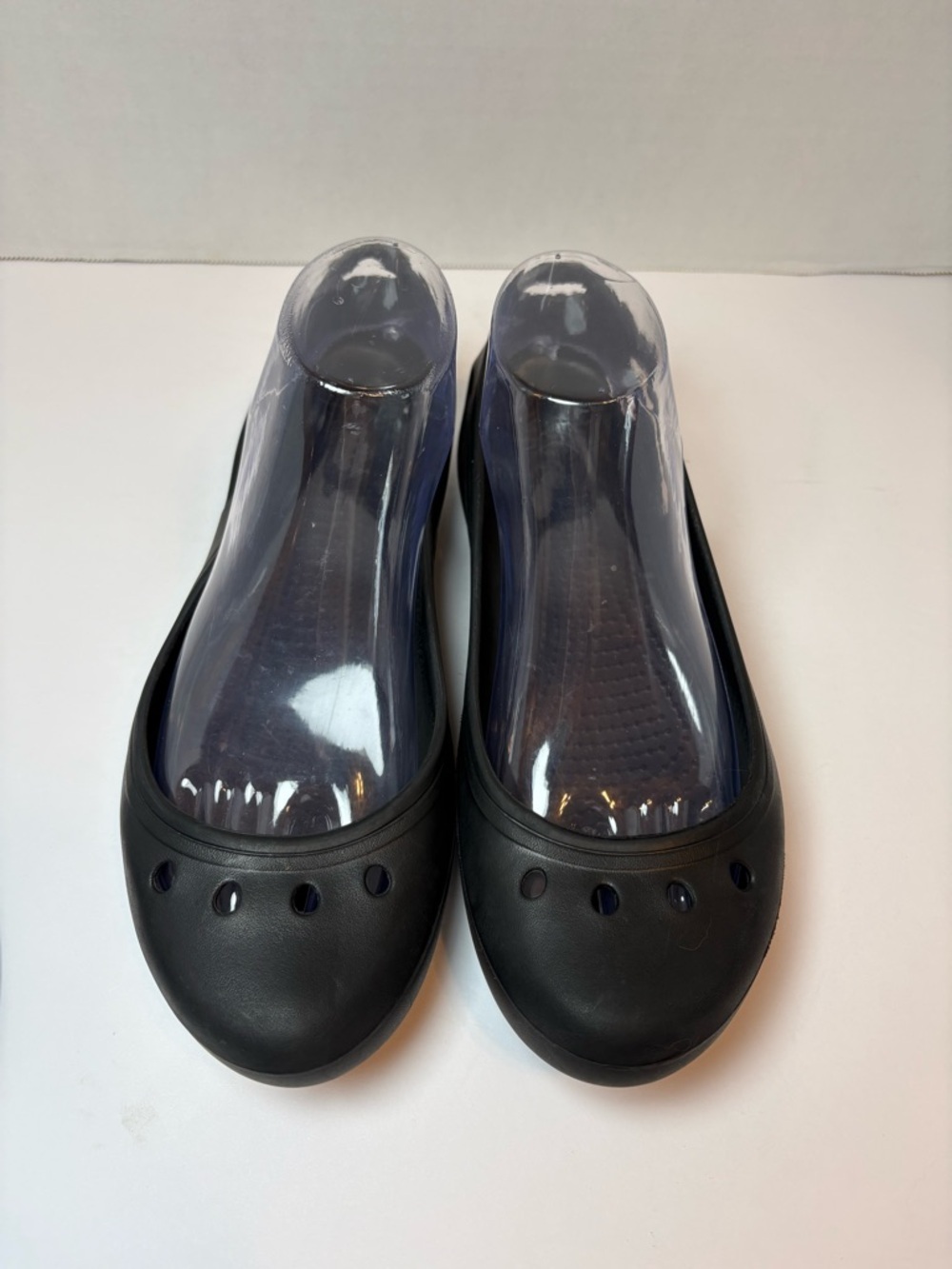 CROCS Kadee Black Flats Ballet Style Slip-On Shoes Size 9